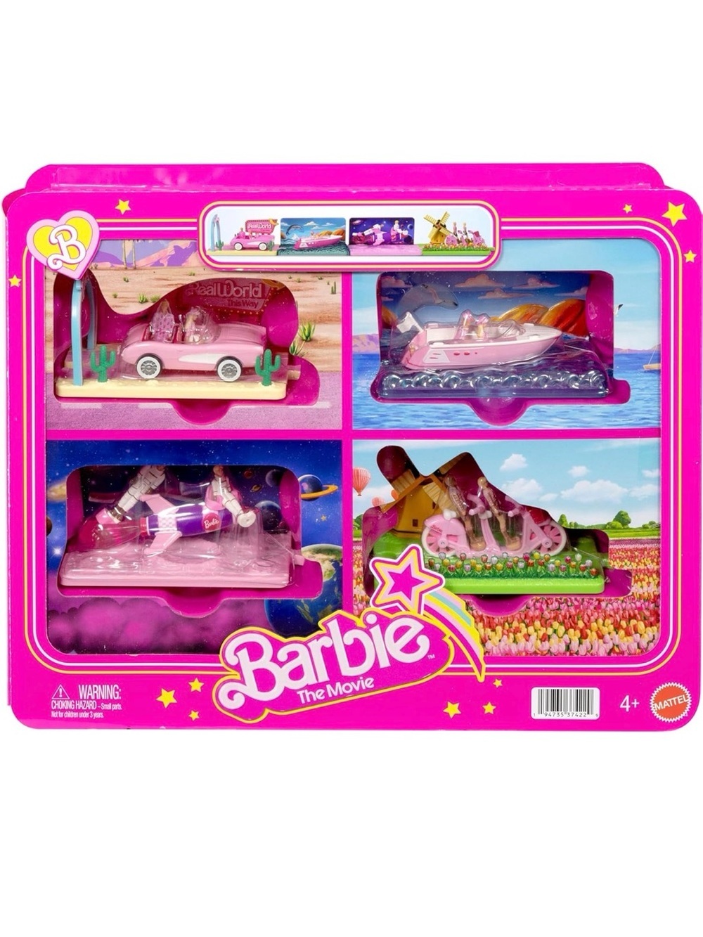 Barbie The Movie Mini BarbieLand Vehicle Set Mattel Sealed New